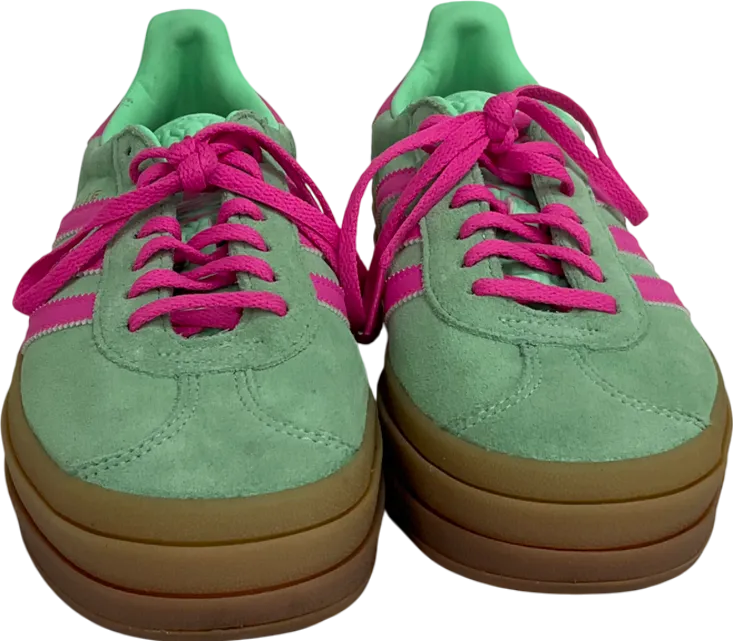 adidas Gazelle Bold Platform Trainers In Mint Green With Gum Sole UK 5.5 EU 38.5 👠