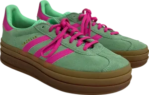 adidas Gazelle Bold Platform Trainers In Mint Green With Gum Sole UK 5.5 EU 38.5 👠