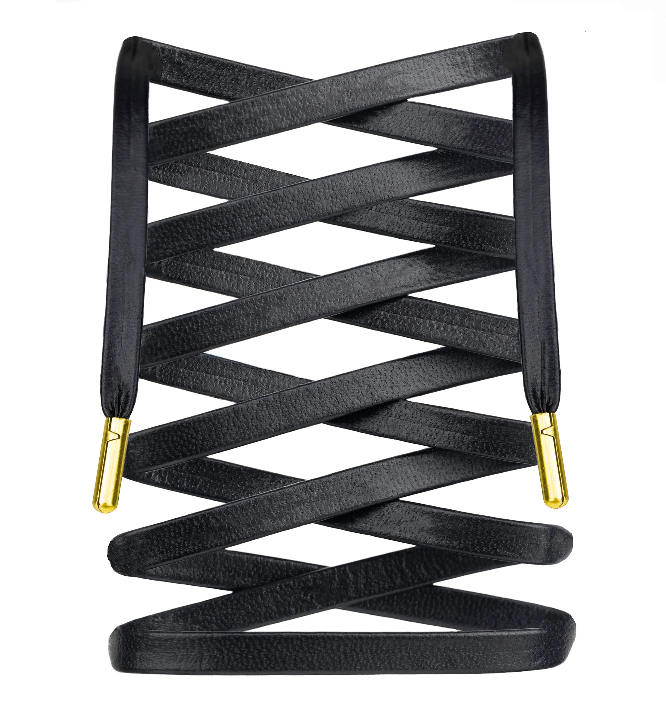 Authentic Leather Shoelaces w/ Gold Tips