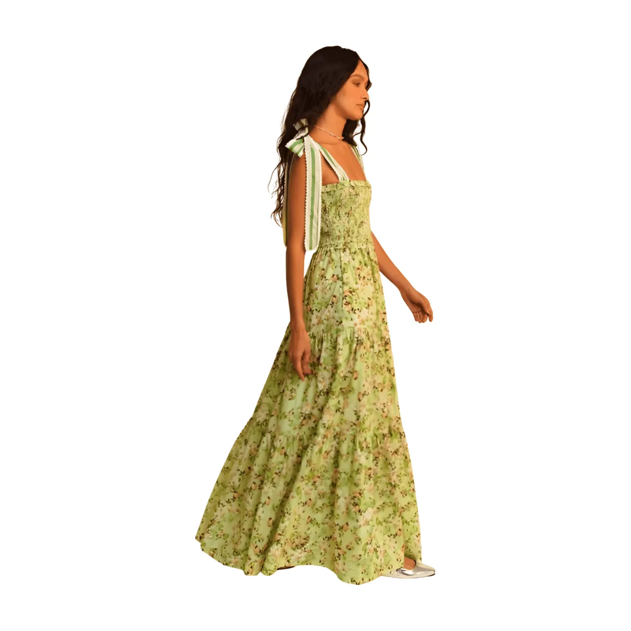 Blossom Elegance Floral Maxi Dress