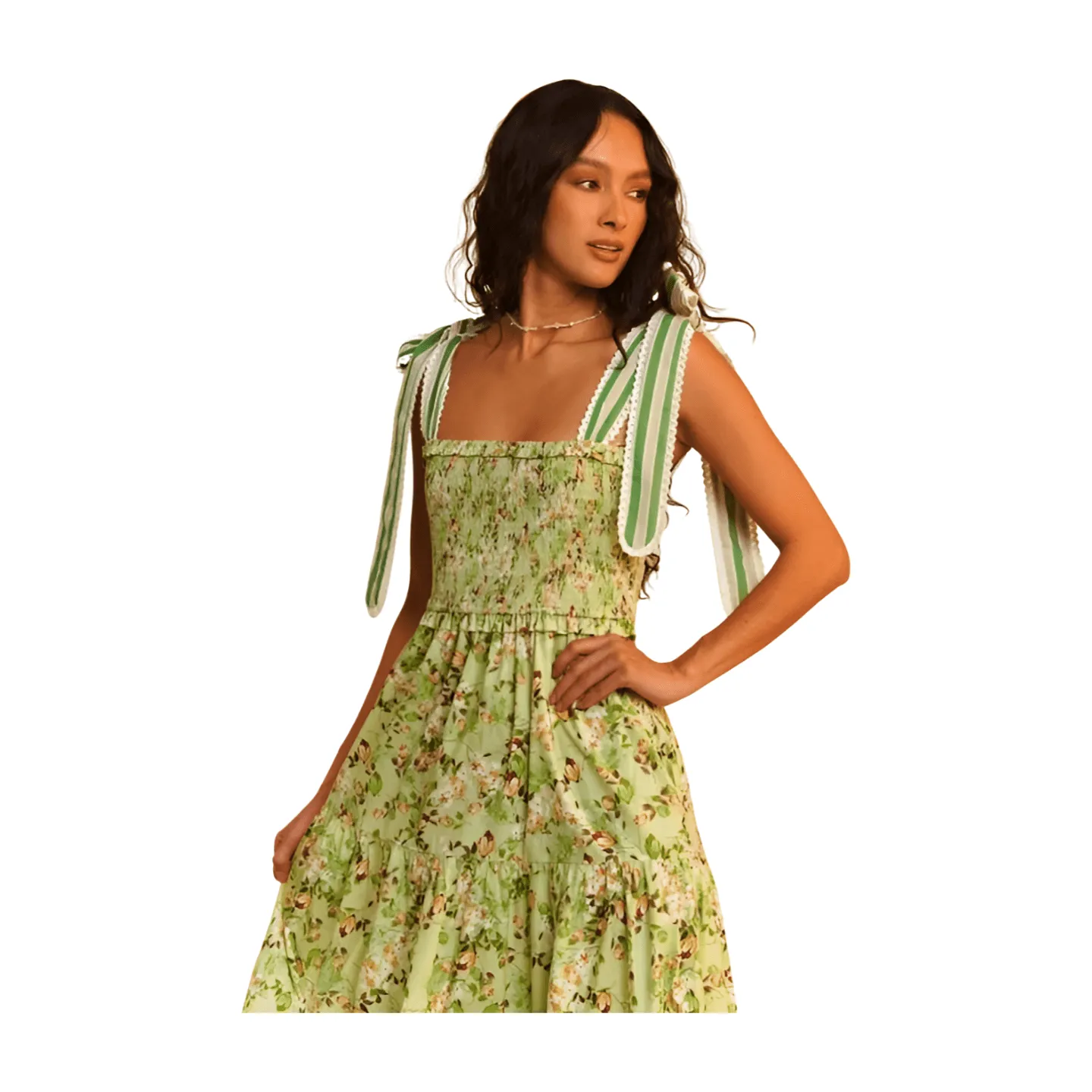 Blossom Elegance Floral Maxi Dress