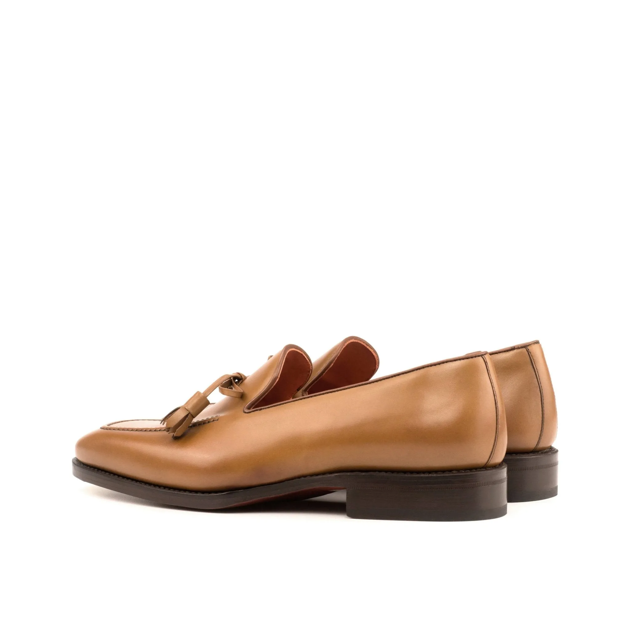 Bow Loafer in Cognac Box Calf