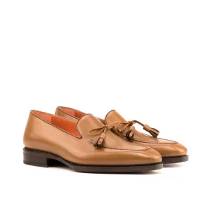 Bow Loafer in Cognac Box Calf