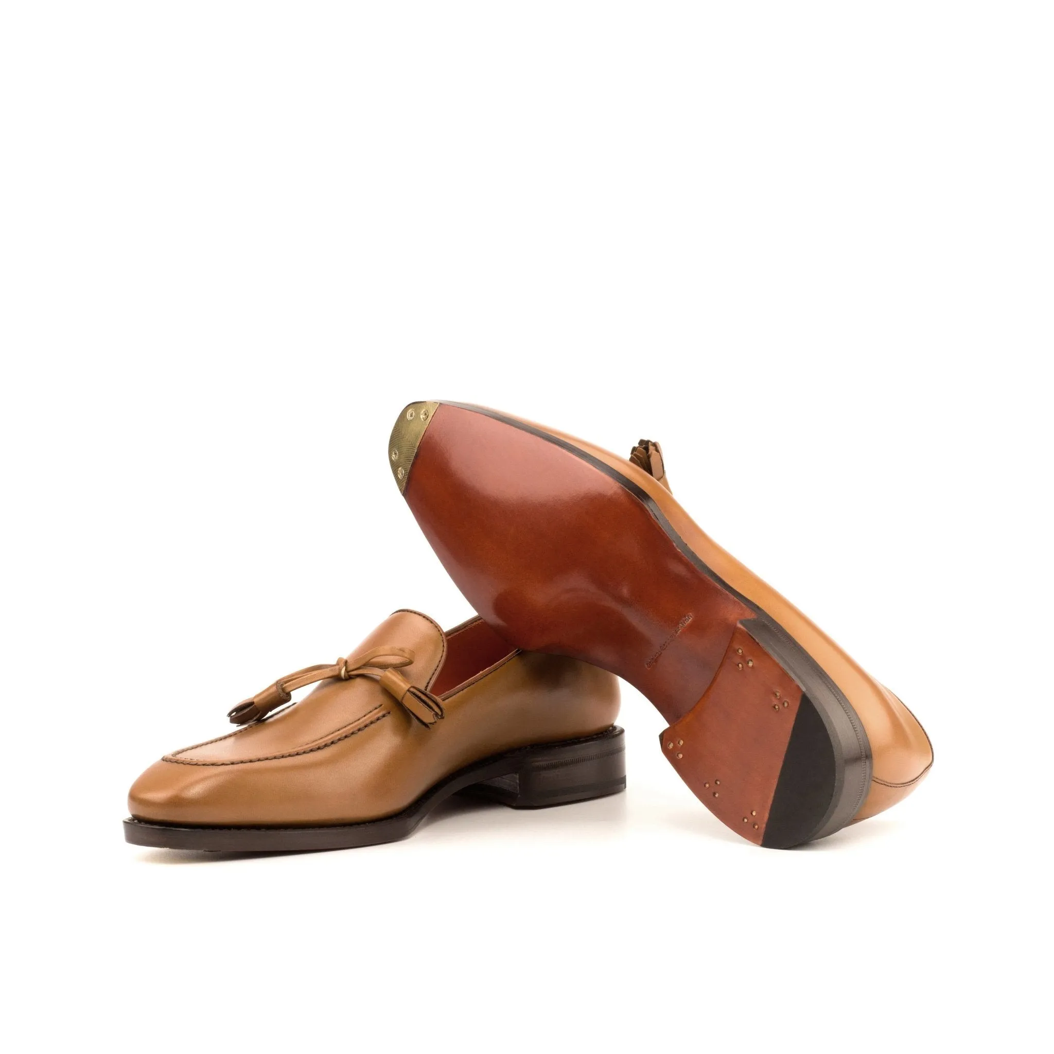 Bow Loafer in Cognac Box Calf