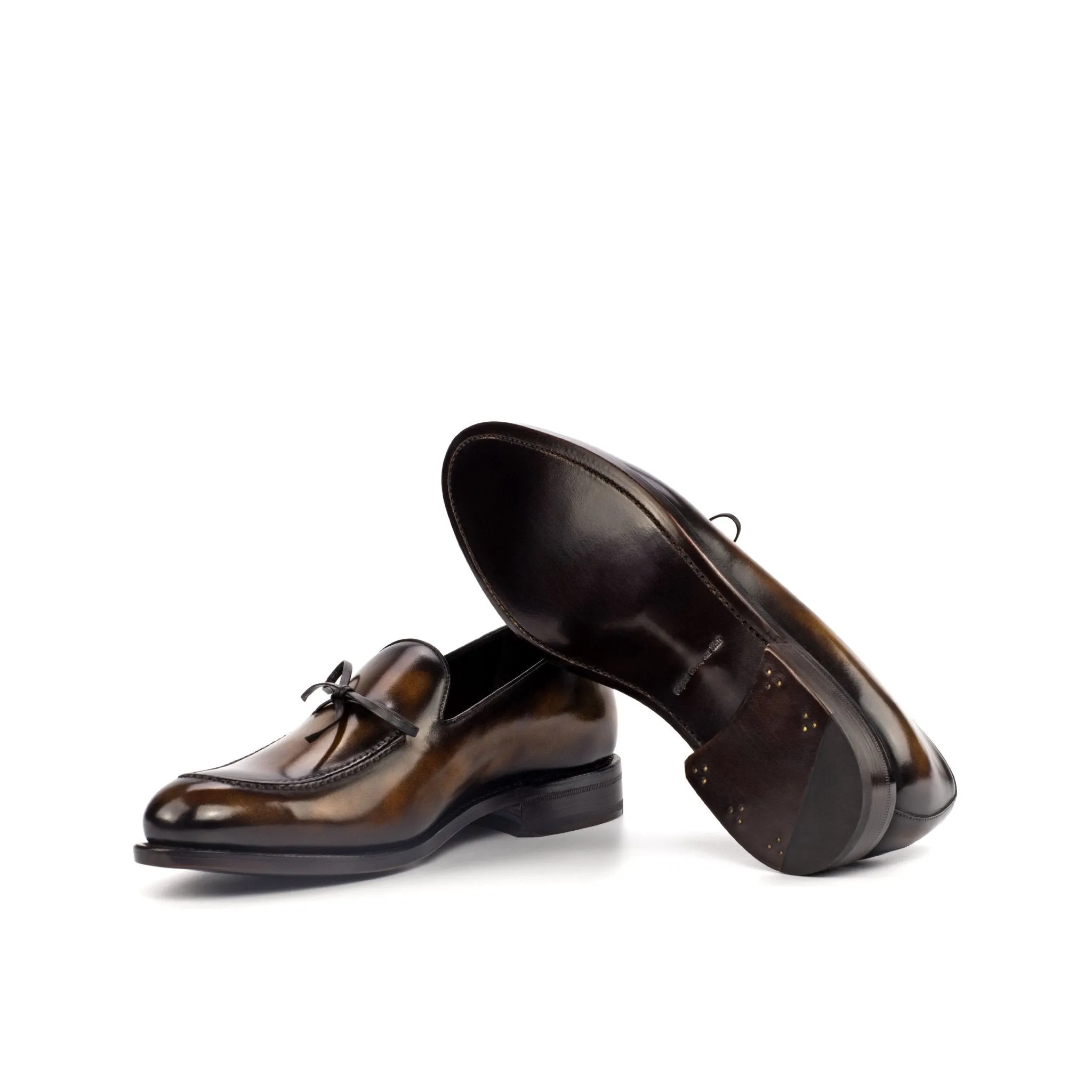 Bow Loafer in Tobacco Patina
