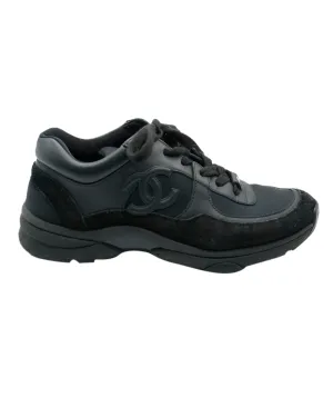 Chanel black leather trainers  - AJC0285