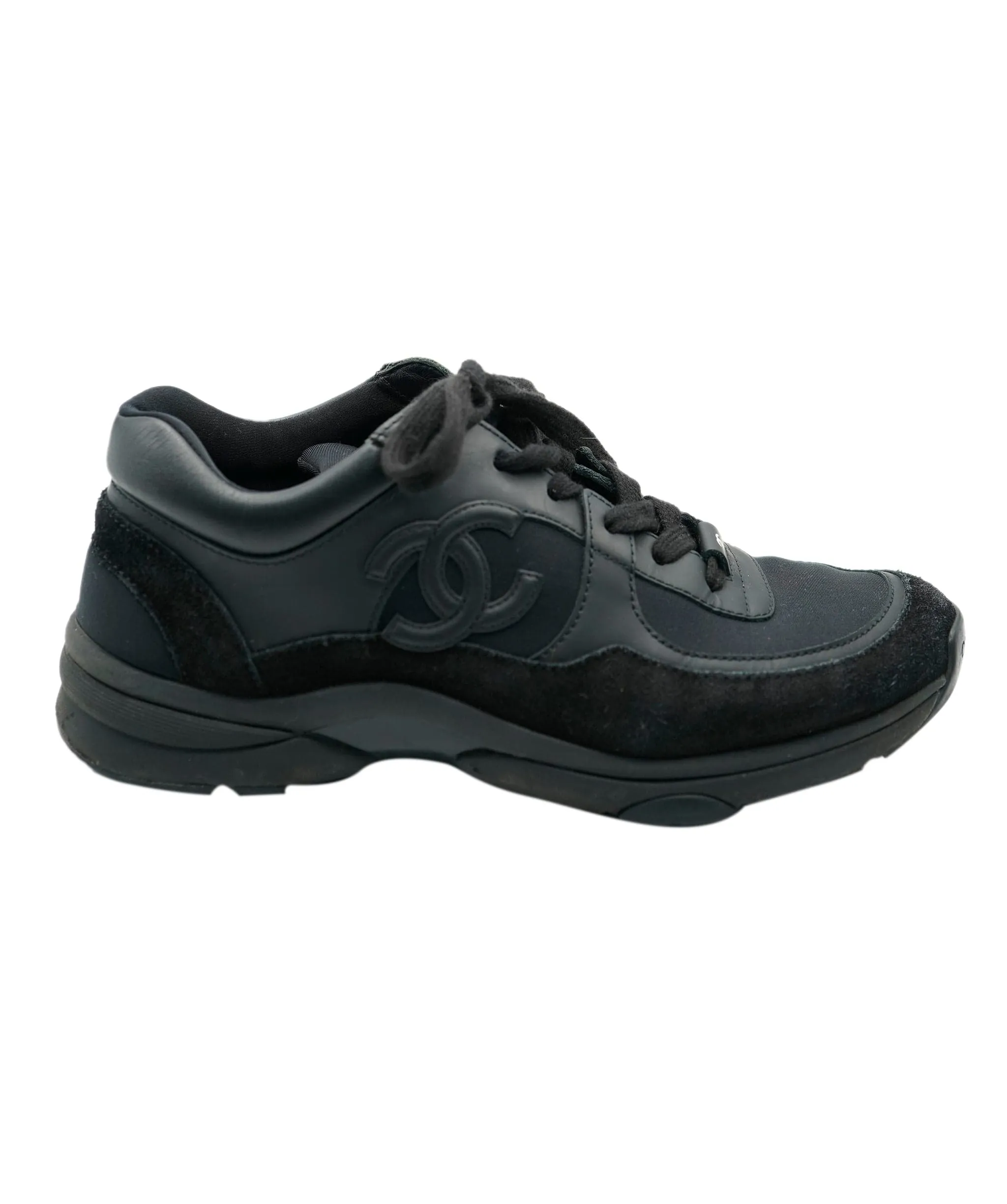 Chanel black leather trainers  - AJC0285