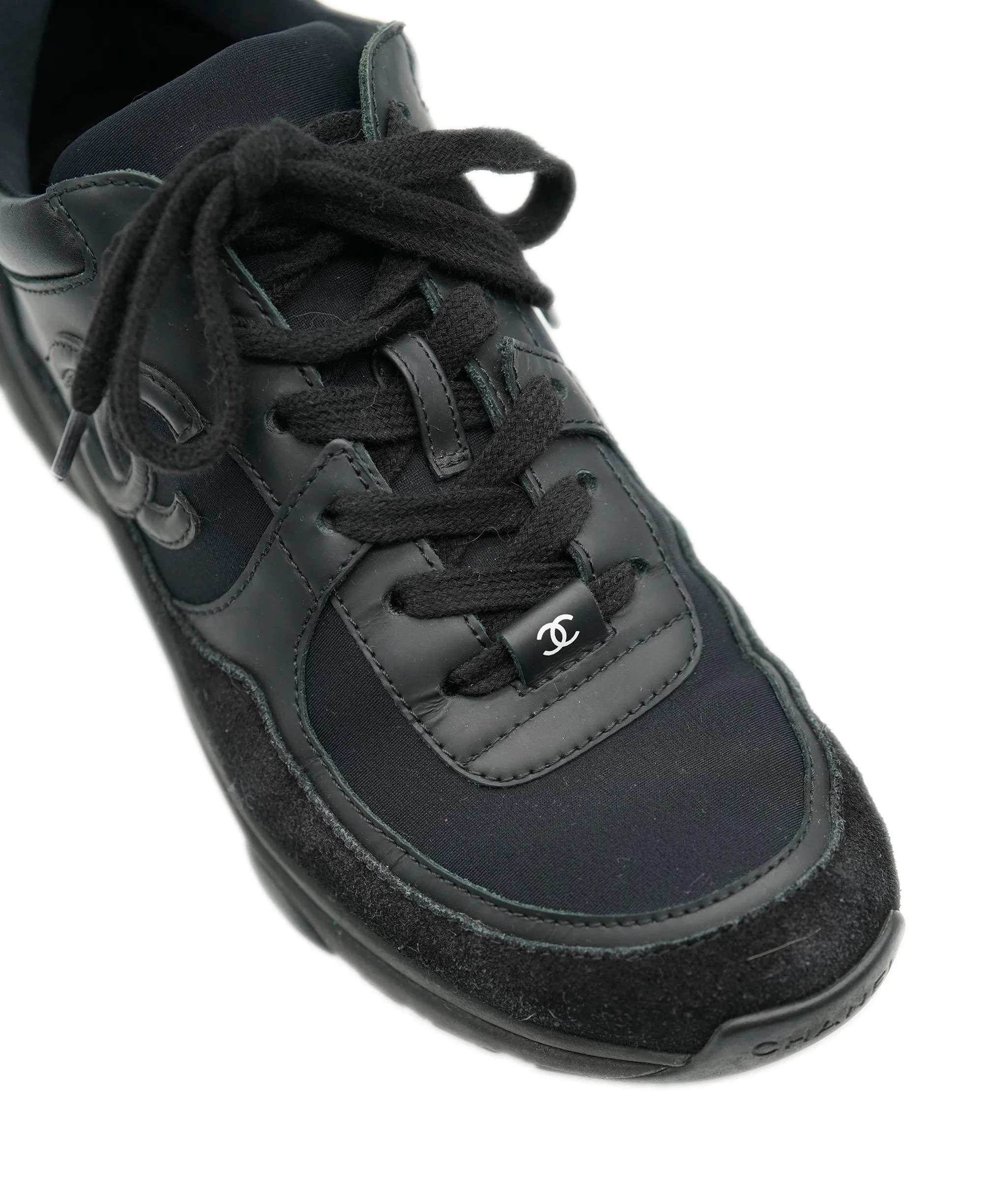 Chanel black leather trainers  - AJC0285