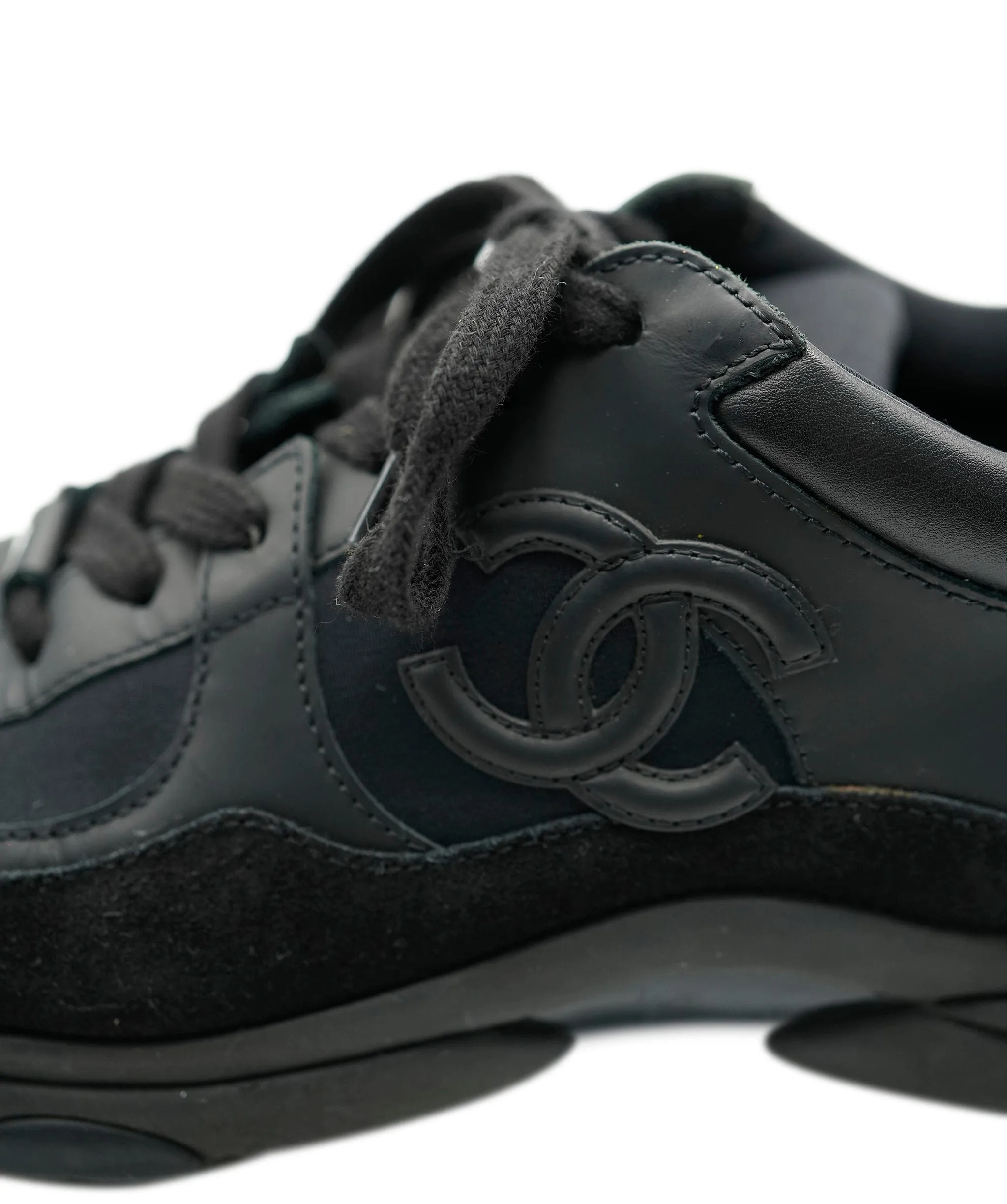 Chanel black leather trainers  - AJC0285