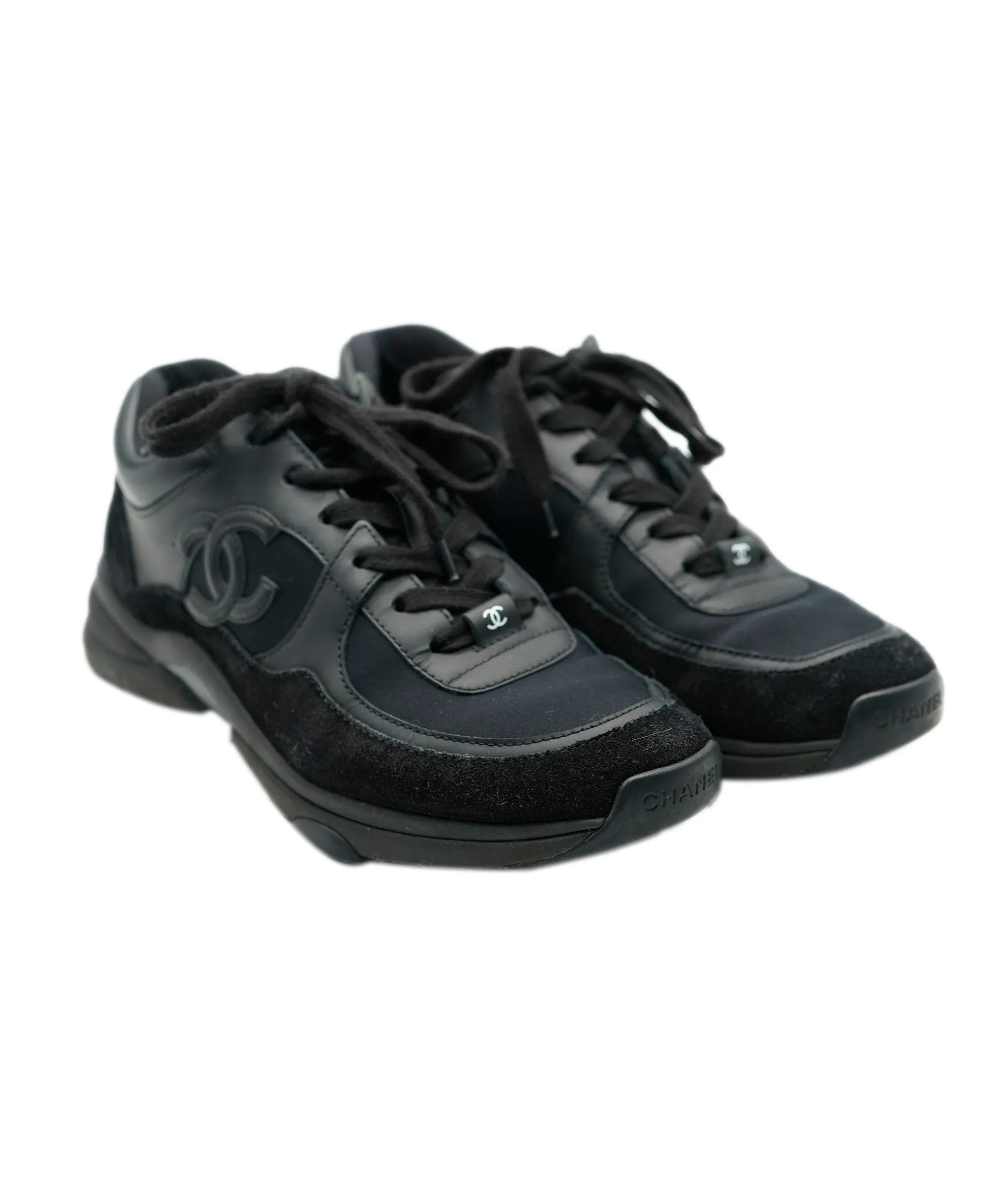 Chanel black leather trainers  - AJC0285