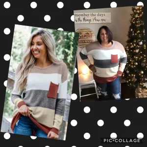 Colorblock Pocket Sweater