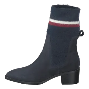 Cosy Mid Heel Suede Cki Midnight