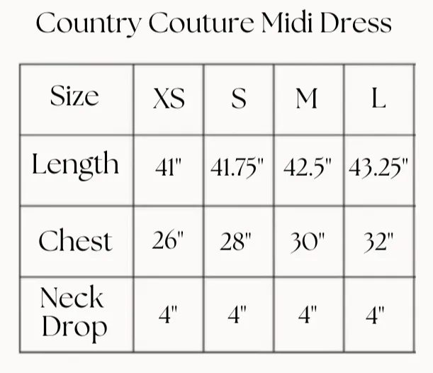 Country Couture Midi Dress - Orange Floral Chintz | Western & Preppy Elegance