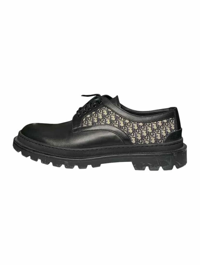 Dior Derby Oblique Jacquard Size 44 Men's Shoes