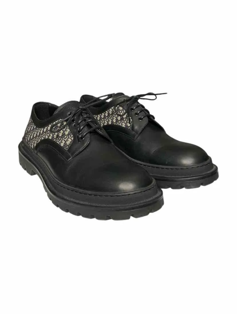 Dior Derby Oblique Jacquard Size 44 Men's Shoes