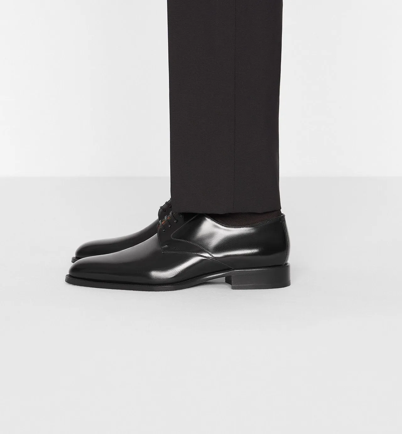 Dior Timeless Derby Shoe Black Polished Calfskin