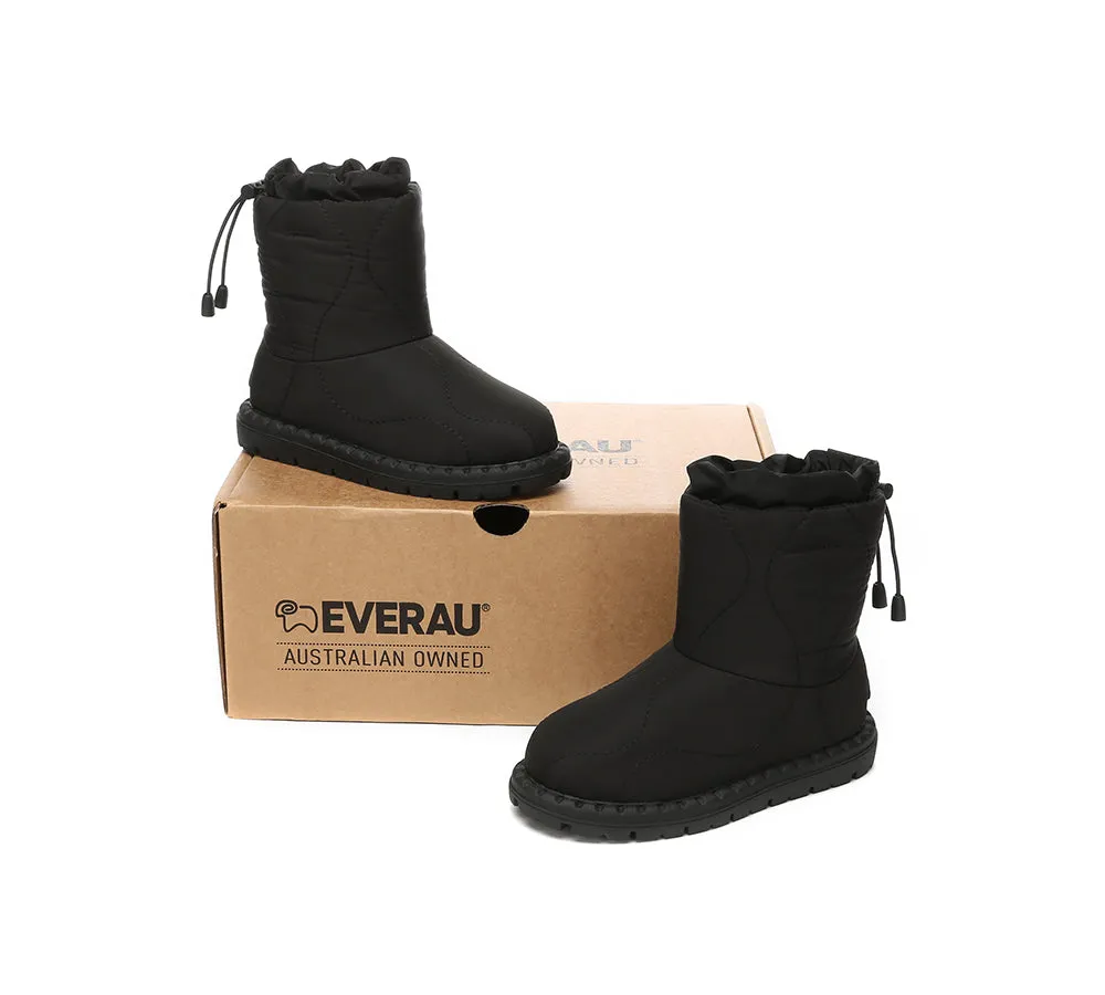 EVERAU® UGG Boots Kids Sheepskin Wool Waterproof Drawstring Sonita