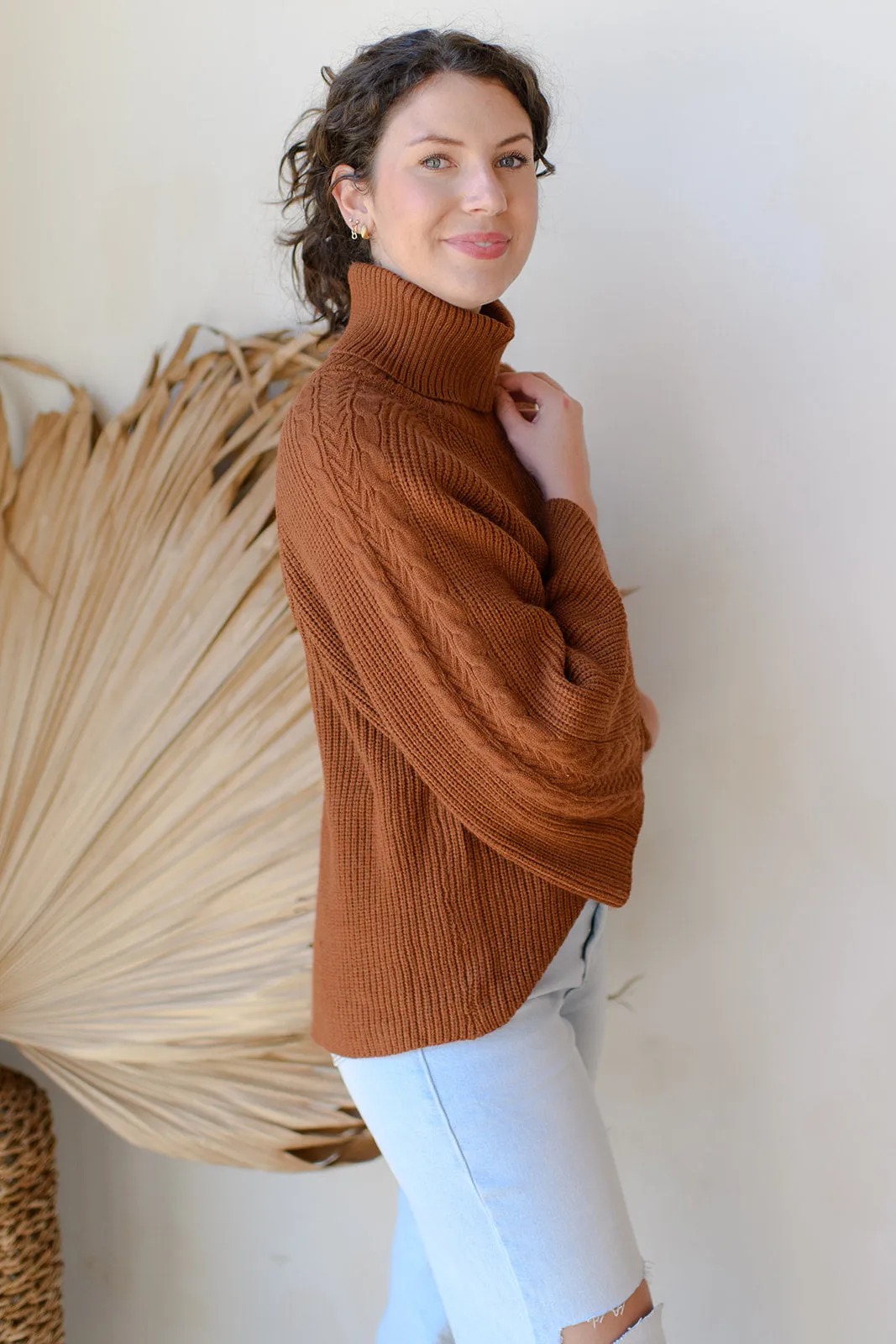 fall la la turtleneck sweater