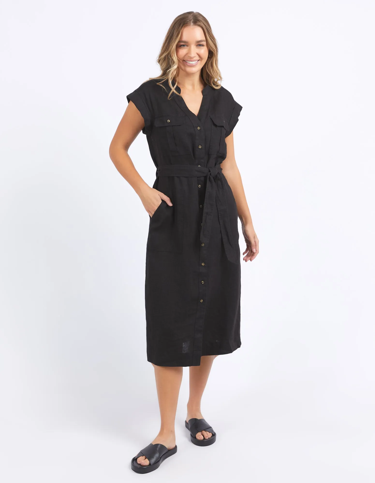 Foxwood Harlow Midi Dress Black