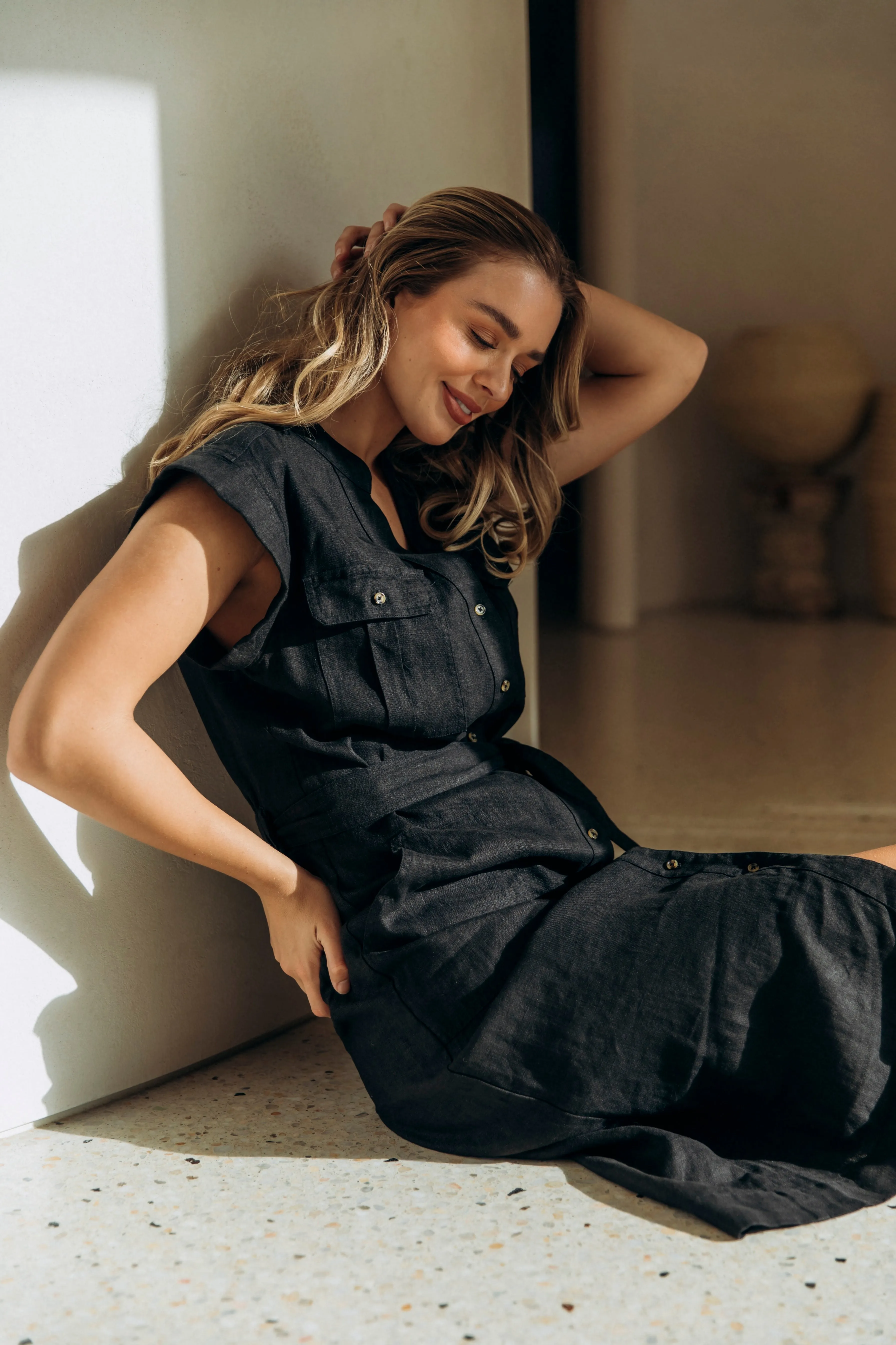 Foxwood Harlow Midi Dress Black