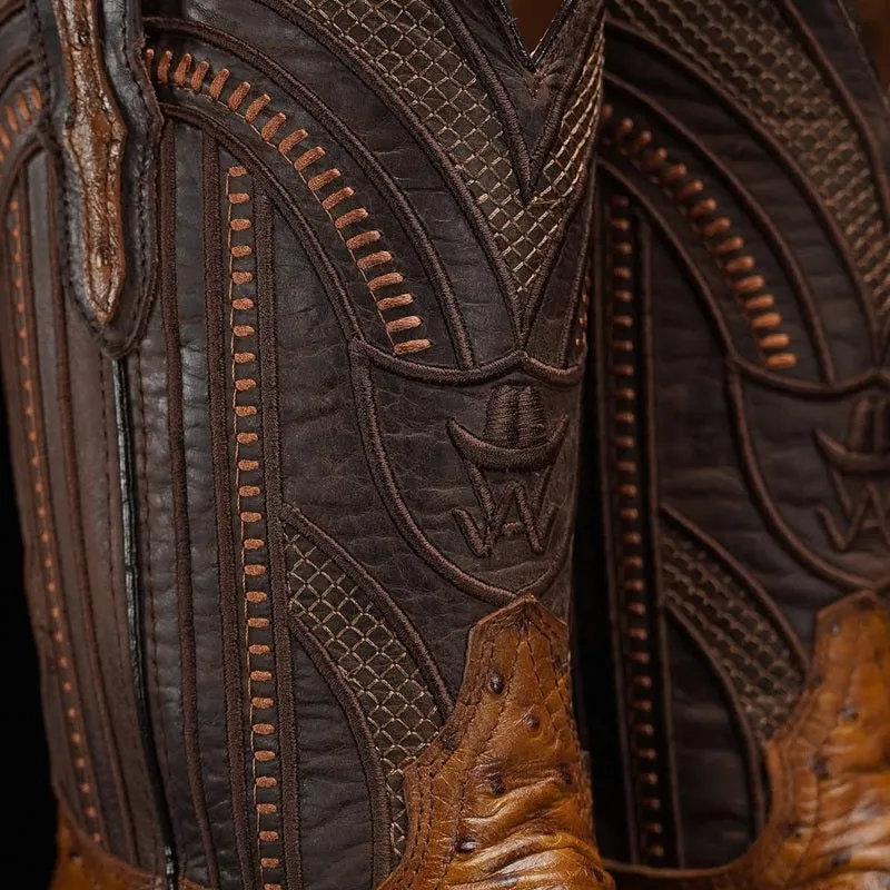Italian Handmade Cozy Ostrich Knights Boots