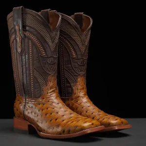 Italian Handmade Cozy Ostrich Knights Boots