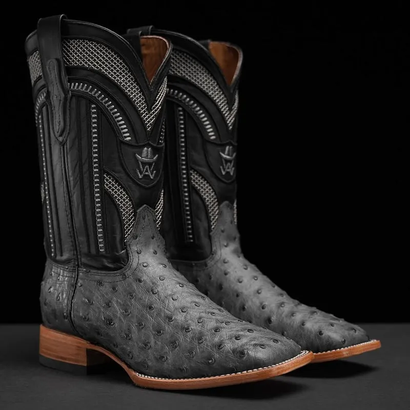 Italian Handmade Cozy Ostrich Knights Boots