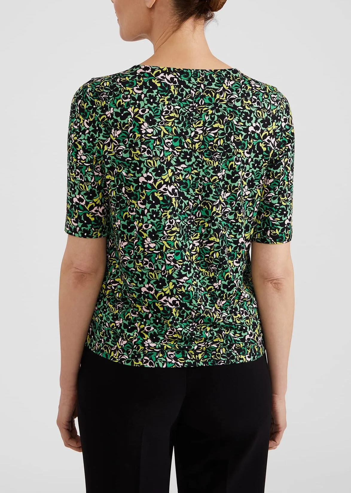 Jacqueline Print Top 0124/2618/9324l00 Green-Multi