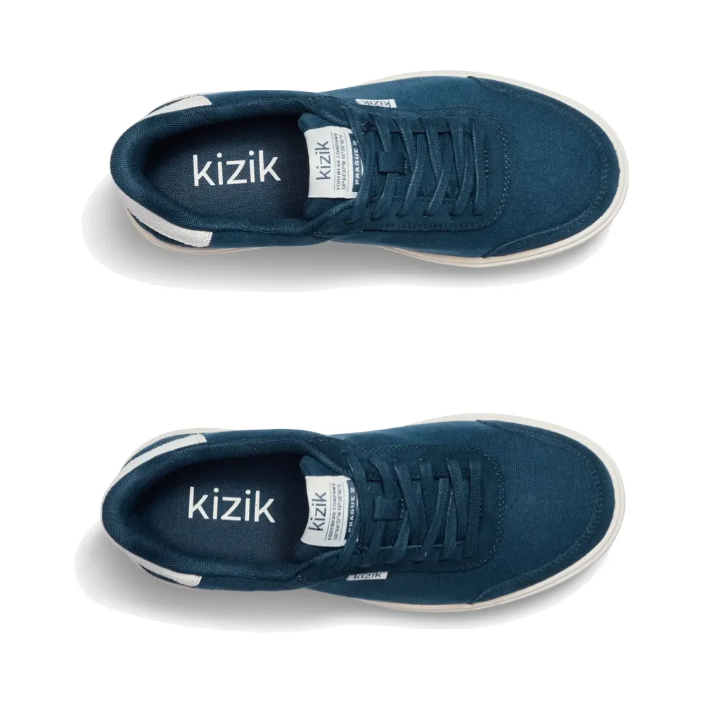 Kizik Women's Prague 2 Slip On Sneaker in Reflecting Pond Navy