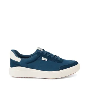 Kizik Women's Prague 2 Slip On Sneaker in Reflecting Pond Navy