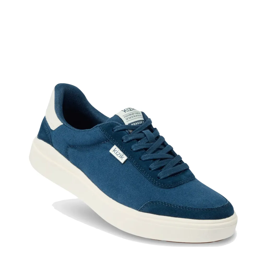 Kizik Women's Prague 2 Slip On Sneaker in Reflecting Pond Navy