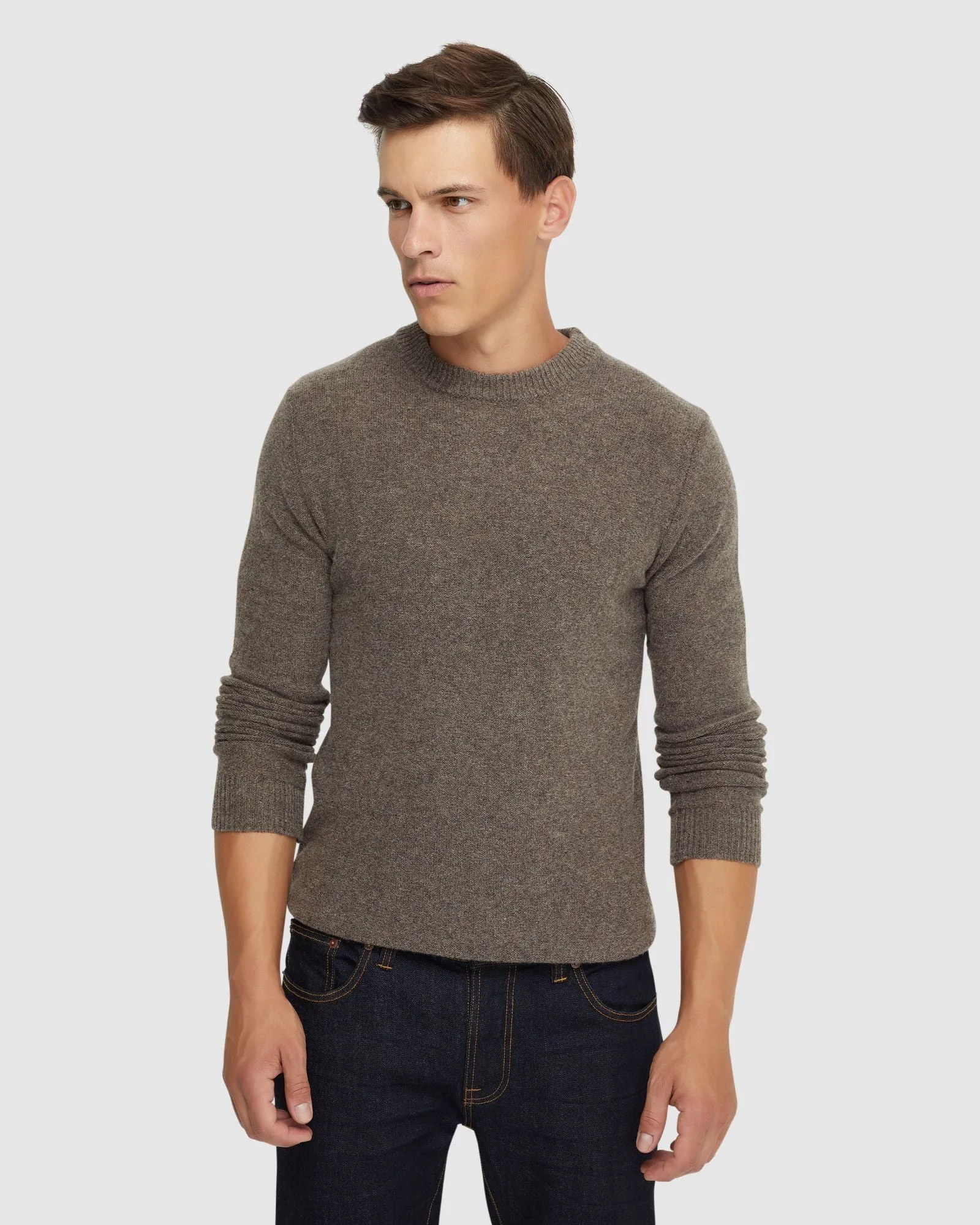 Leon Crew Neck Wool Rich Knit
