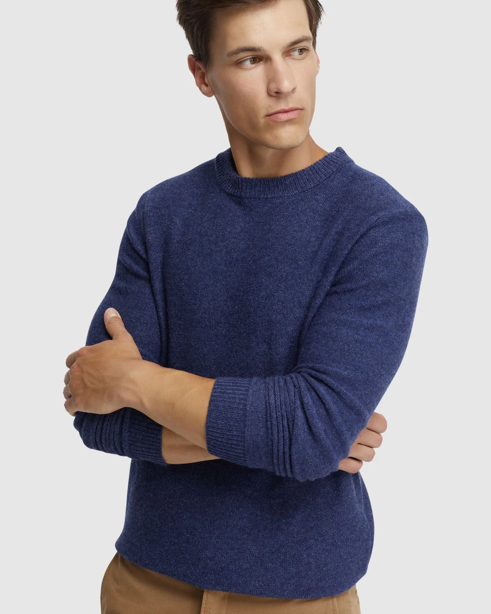 Leon Crew Neck Wool Rich Knit