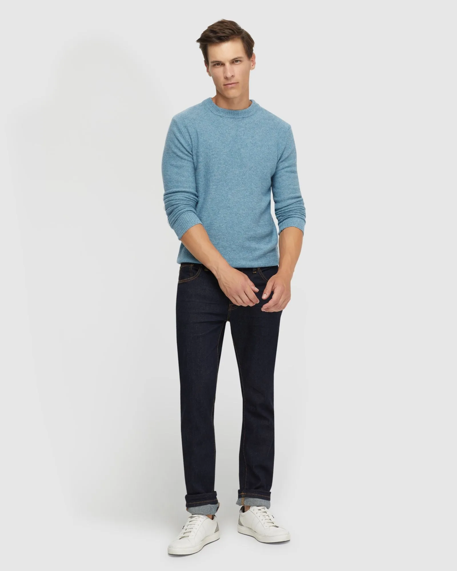 Leon Crew Neck Wool Rich Knit