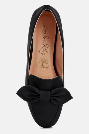 London Rag Bow Embellished Flat Heel Loafers