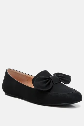 London Rag Bow Embellished Flat Heel Loafers
