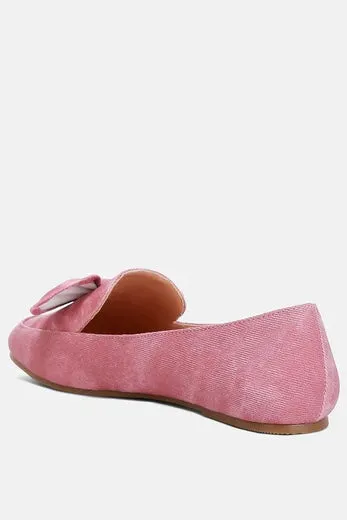 London Rag Bow Embellished Flat Heel Loafers