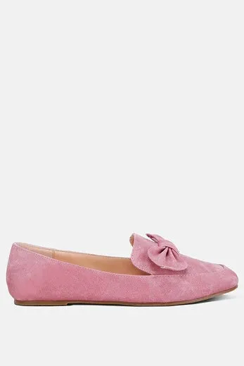 London Rag Bow Embellished Flat Heel Loafers