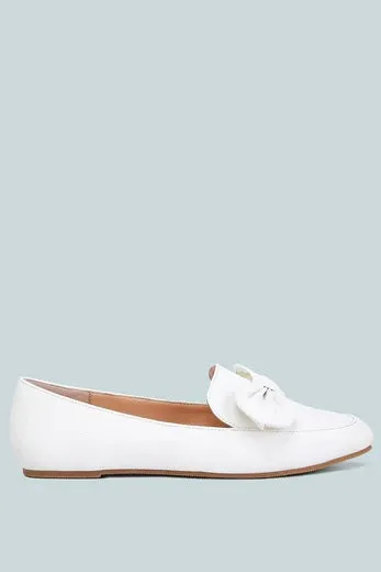 London Rag Bow Embellished Flat Heel Loafers