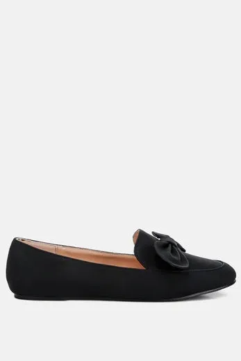 London Rag Bow Embellished Flat Heel Loafers