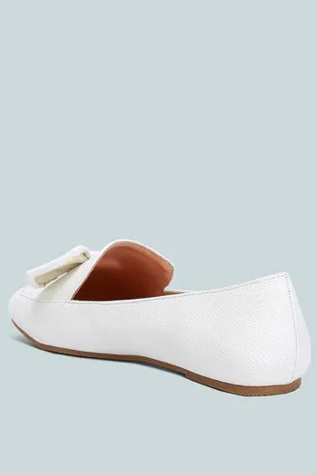London Rag Bow Embellished Flat Heel Loafers