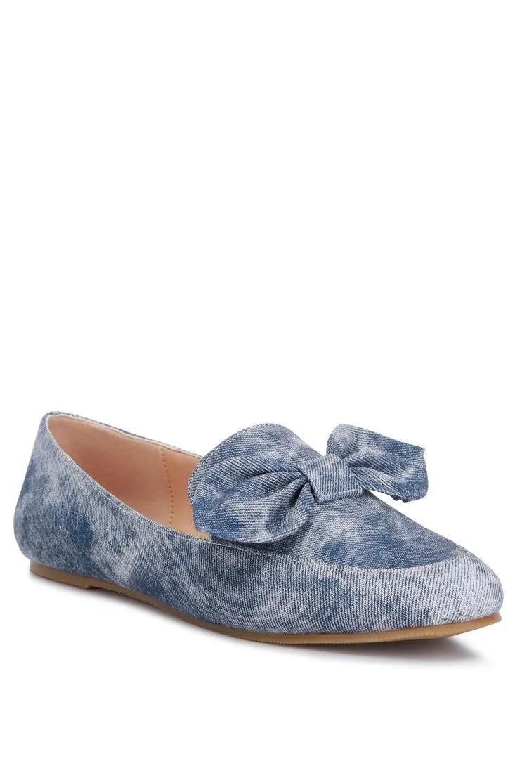London Rag Bow Embellished Flat Heel Loafers