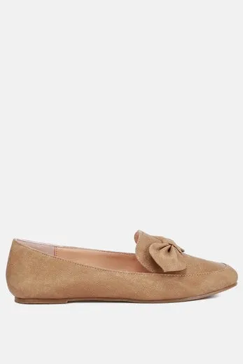 London Rag Bow Embellished Flat Heel Loafers