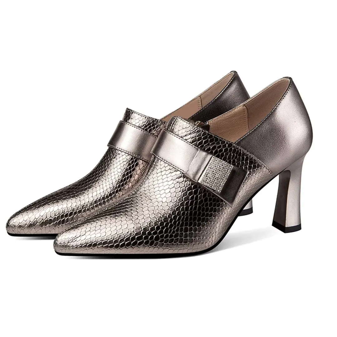Luxalon Snakeskin Stilettos