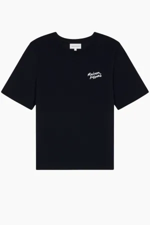 Maison Kitsuné Handwriting T-Shirt - Black/ White
