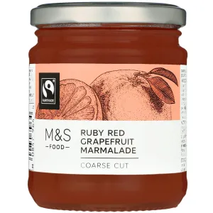 M&S Food Fairtrade Coarse Cut Ruby Red Grapefruit Marmalade 340g