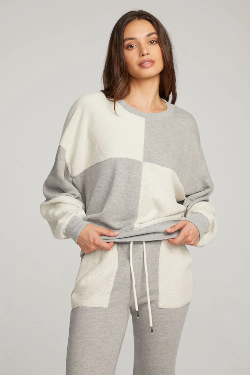 Marie Heather Grey Pullover