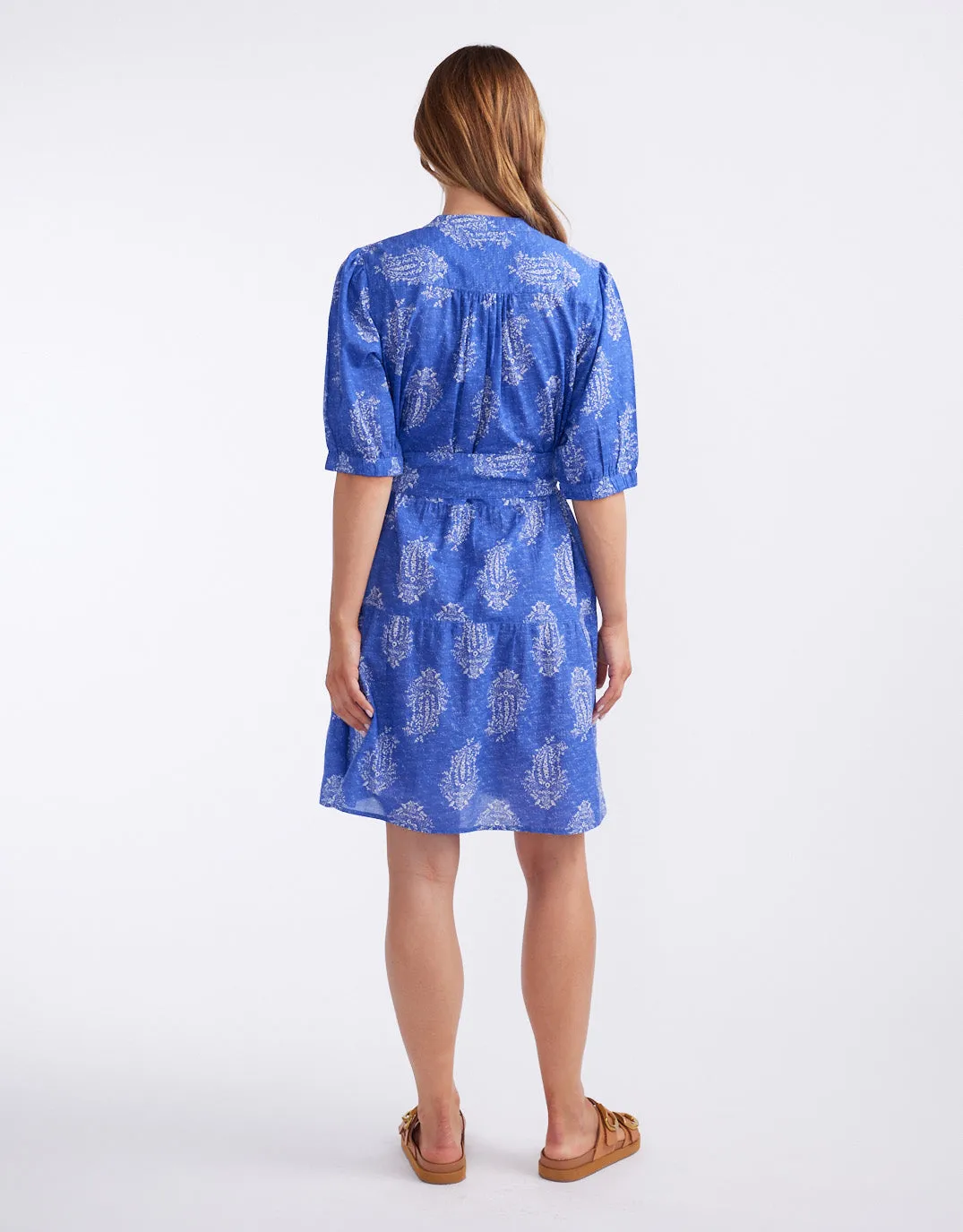 Marilyn Mini Dress - Shrine Blue