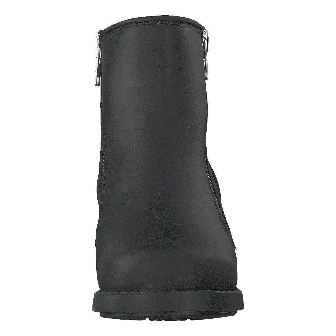 Mid Zip Boot Warm Lining Black/shiny Silver
