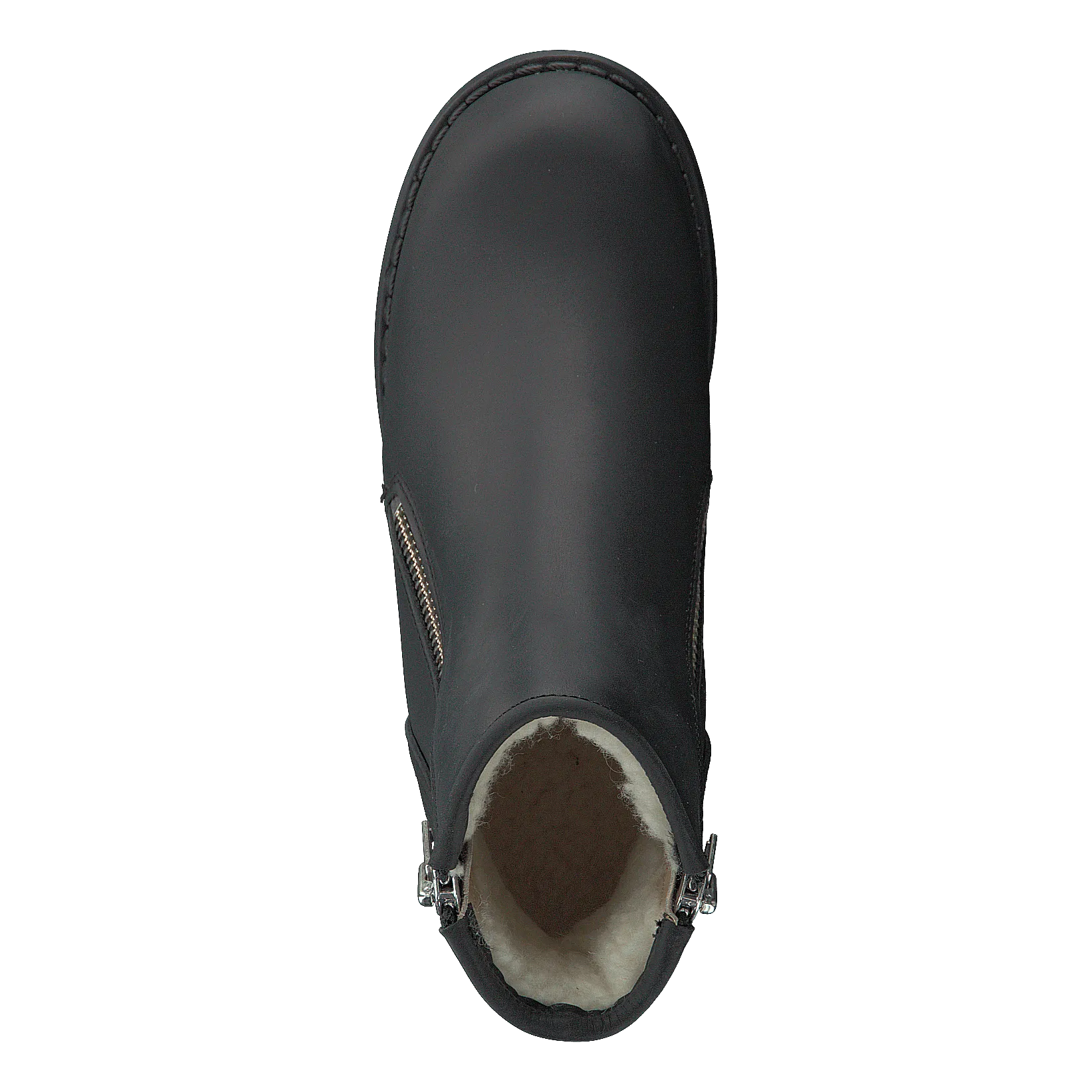 Mid Zip Boot Warm Lining Black/shiny Silver